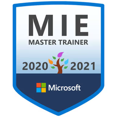 Microsoft Innovative Educator — Master Trainer
